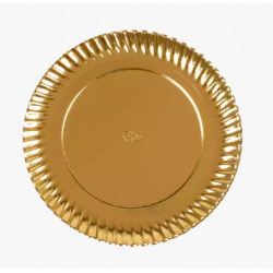 Plato de oro de 23 cm...